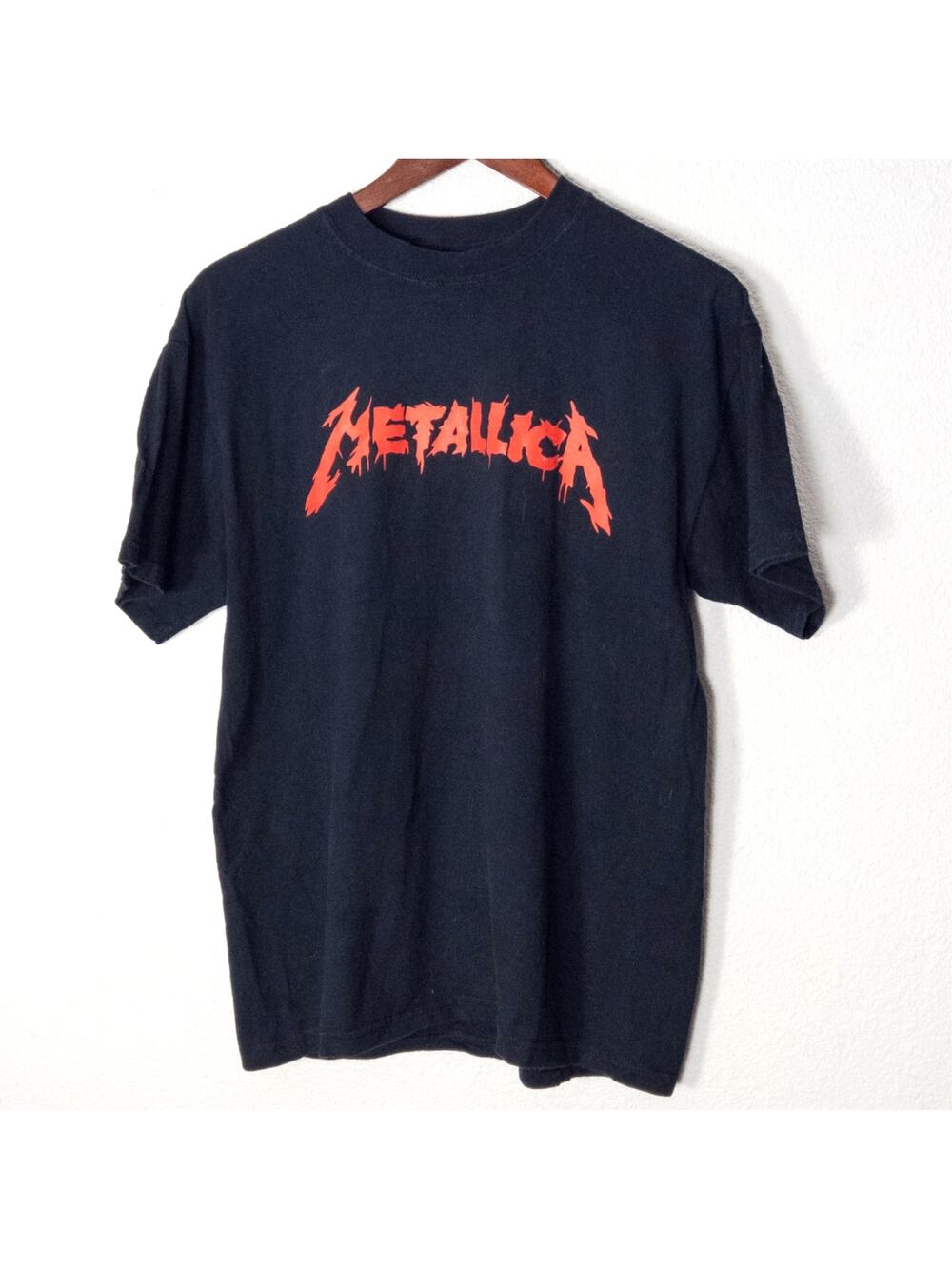 Jerzees Metallica T-Shirt Size M Graphic Grunge Heavy Metal Black Red